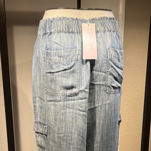 DENIM TENCEL BAGGY CARPENTER PANTS BY KYLA SEO - Picture 4 of 12